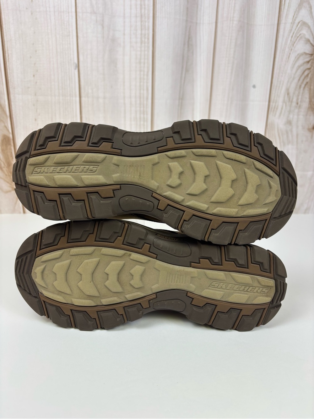 Skechers Relaxed Fit Knowlson Leland Leather Sneakers Comfort Shoes Brown Size 9 - Picture 12 of 15